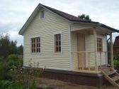 Каркасный дачный дом 5 х 4,5 (с мансардным этажом)