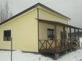 Каркасный дом 9х9 с терассой
