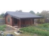 баня с кровлей браас