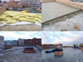 Устройство плоской кровли с разуклонкой г. Псков 