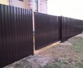 Установка забора 