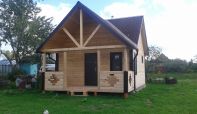 Строительство бани из проф.бруса 5*5