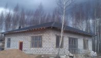 Строительство вальмы с покрытием гибкой черепицы